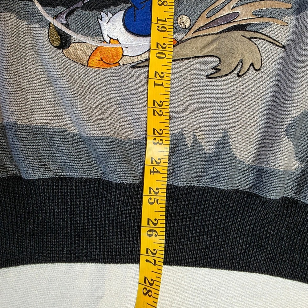 Vintage Disney Mickey Unlimited Golf Sweater Men M Goofy Donald Duck Lario Rate - Picture 11 of 12